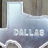 DALLAS TEXAS License Plate Topper 1940s