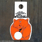 NESBITTS ORANGE SODA Bottle Topper Sign Store Display 1970s