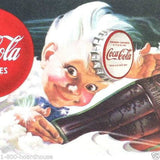 COCA COLA SPRITE BOY Coke Ink Blotter 1953