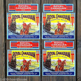 ROYAL CANADIAN Soda Bottle Label Collection 1940s