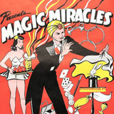 MAGIC MIRACLES Magician Poster 1950s