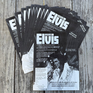31 WHOLESALE Flyers INSIDE ELVIS Signed Promotional Book Offer 1978 LOT