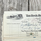 15 WHOLESALE Original 1930s ROCK HILL BODY CO Checks South Carolina LOT