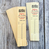 48 WHOLESALE  1930s Bridge Tally Cards JEFFERY RUG CLEANERS Bookmark So Chicago