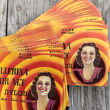 27 WHOLESALE Dupont BALLERINA NYLON HAIR NET 1948 Unused Package Elastic LOT