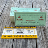 54 WHOLESALE 1940s FAR HILLS PRINTING CO Ink Desk Pad Blotter Ad LOT Tucson AZ