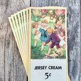 90 WHOLESALE Blind Man Bluff  1920s JERSEY CREAM FARM Ink Blotter ENTIRE LOT