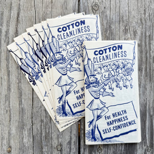20 WHOLESALE Original 1950s COTTON CLEANLINESS Pamphlet Booklet Ad Memphis TN