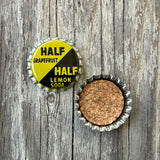 11 Vintage HALF GRAPEFRUIT HALF LEMON Soda Bottle Caps WHOLESALE Lot