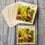 40 Original 1940’s SNOW WHITE SEVEN DWARFS Disney Water Decal Sticker BULK LOT