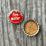 10 Vintage Original 1950s FIRE WATER Soda Pop CORK LINED Bottle Cap Lot