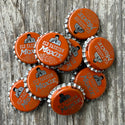 10 Vintage Original 1960s OLD FASHION MOXIE Soda Pop CORK LINED Bottle Cap Lot