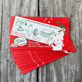 10 Vintage 1950s HENDLER'S ICE CREAM Kewpie Egg Nog Recipe Card WHOLESALE LOT