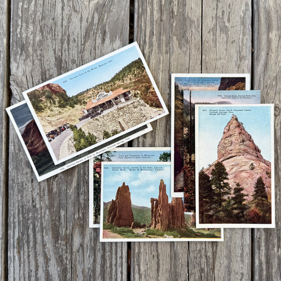 7 Different Vintage 1910s COLORADO Postcard LOT Tourist Collectible Cards