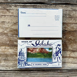 10 Sets 1930s STATE OF IDAHO 20 Colorful Views SOUVENIR Mini Postcard Mailer LOT