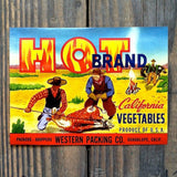 WESTERN THEMED Mini Crate Box Label Collection