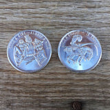 ONCE A KING Novelty Comical Coins 1960s