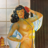 CHINESE PINUP GIRL 1955 Sexy SEE-THRU DRESS Calendar