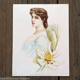 LILY LANGTRY ACTRESS Victorian Lithograph Print 1904 