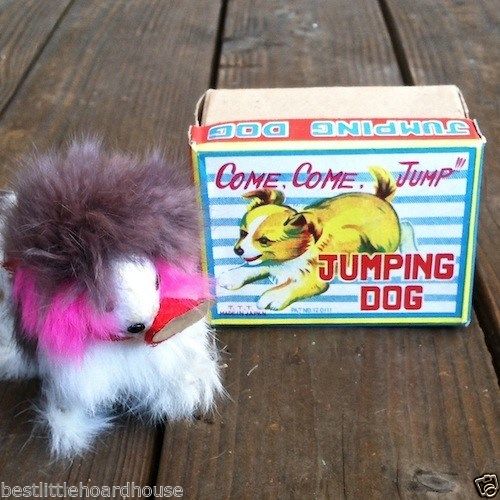 JUMPING DOG TOY Japan 1950s