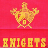 WELCOME KNIGHTS Fraternal Fabric Banner 1920s