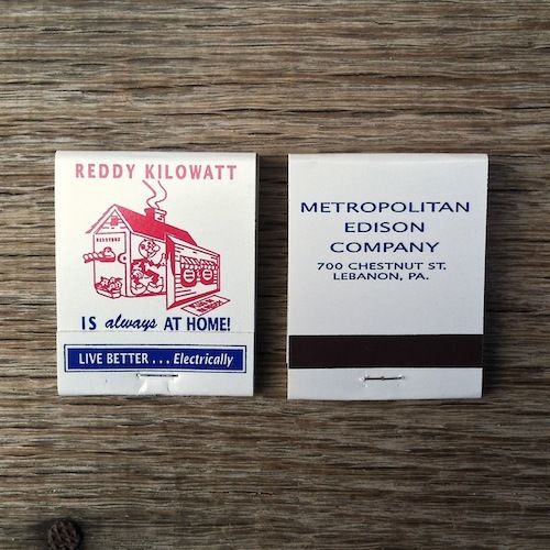 REDDY KILOWATT Matchbook Matches 1960s