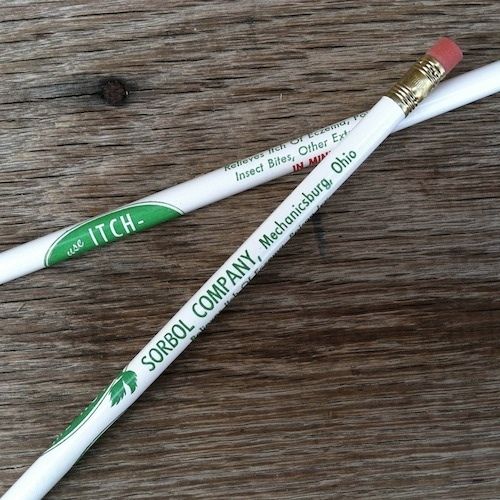 ITCH ME NOT Advertising Wooden Pencil 1930s