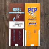 REEL PEP TOBACCO Pipe Cigarette Labels 1930s 