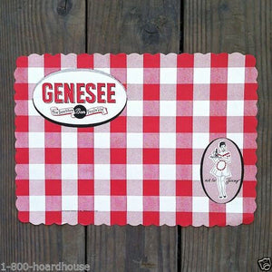 GENESEE BEER Bar Paper Placemats 1950s