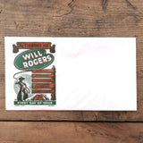 Postal Commemorative Envelope WILL ROGERS 1940s