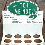 ITCH ME NOT Medicine Display Boxes 1940s