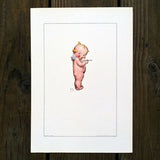 KEWPIE Ice Cream Spoon Art Lithograph Print 1915