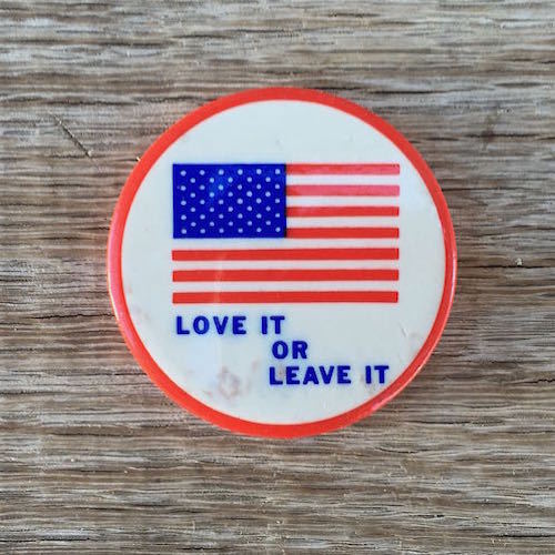 10 LOVE IT or LEAVE IT Vietnam USA Pins 1960s – BestLittleHoardHouse