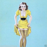 JUTHT MY THIZE Connolly Art Lithograph Pinup Print 1940s