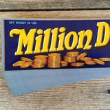 MILLION DOLLAR GRAPE Fruit Crate Label 1940s