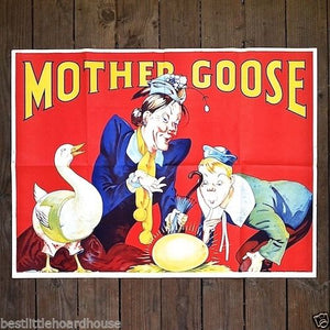 MOTHER GOOSE Vaudeville Theater Show Poster 1930s