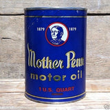 MOTHER PENN Quart Oil Can Coin Bank 1960s