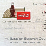 COCA COLA 1940s Bottling Company COKE Checks