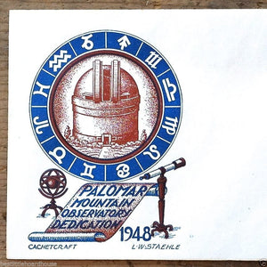 Postal Commemorative Envelope PALOMAR OBSERVATORY 1948