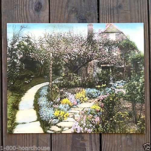 NETHERCOTE COTTAGE Wallace Nutting Art Lithograph Print 1940s