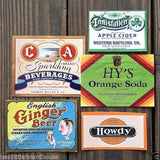 100 HOARDHOUSE SODA Bottle Labels 1890s-1950s