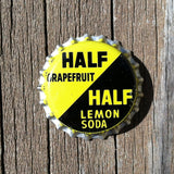 HALF GRAPEFRUIT LEMON SODA Bottle Cap 1960s 