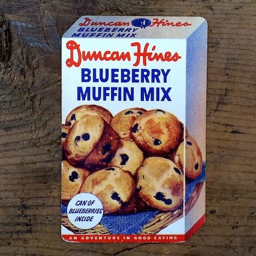 DUNCAN HINES BLUEBERRY MUFFIN MIX Playing Card 