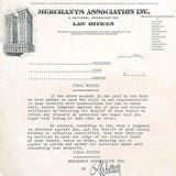 DEADBEATS FINAL NOTICE Paper Certificate 1930s