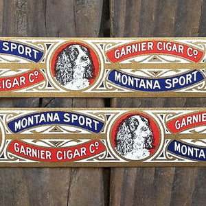Original Vintage MONTANA SPORT Cigar Band Labels 1901