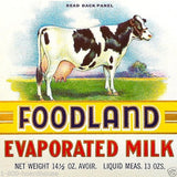 HOLSTEIN COW EVAPORATED MILK Can Labels 1920s