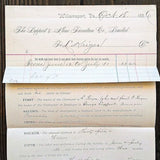 MECHANICS LIEN Paper Document 1880s