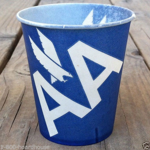 55 WHOLESALE Vintage 1960s AMERICAN AIRLINES Wax-Coated Small Drinking –  BestLittleHoardHouse