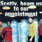 STAR TREK BEAM US UP Appointment Postcard 1992