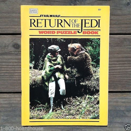 STAR WARS Return of the Jedi Word Puzzle Book 1983